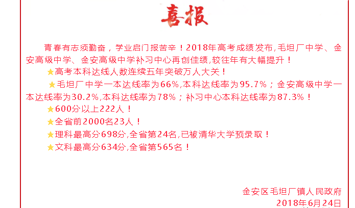 毛坦中学升学率2019_2021毛坦厂升学率_毛坦厂中学升学率